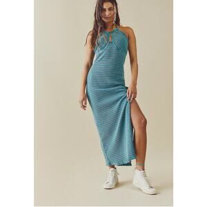 Free People Terra Maxi Dress halter-style S Boho Beachy Festival Resort Vacation